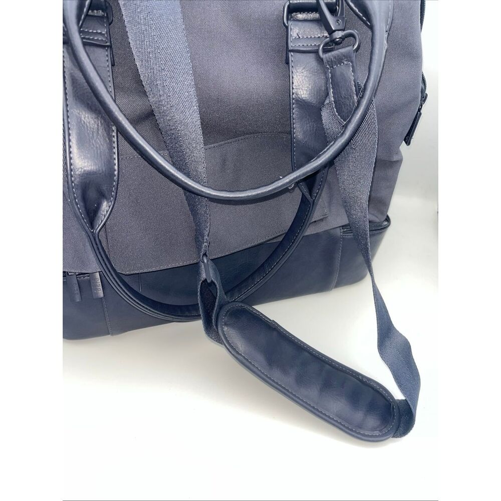Beis Weekender Blue Duffle Bag Travel With Bottom Compartment - Picture 12 of 12